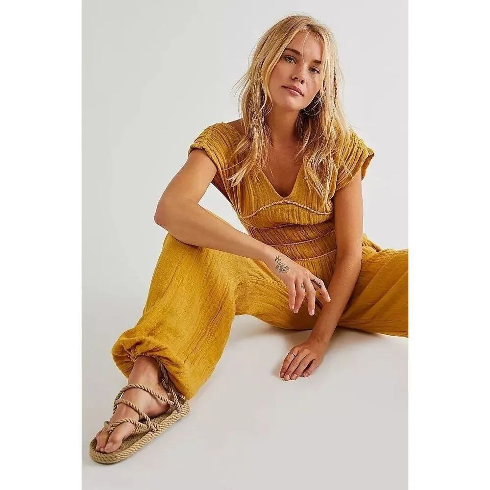 Free People Jen's Pirate Booty Olivia Jumpsuit $228